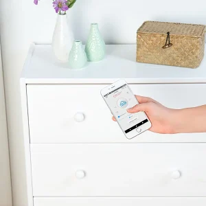 VisorTech Aufschraubschloss Möbel:2er-Set Schubladen- & Schranktüren-Schlösser Mit Bluetooth Und App 18