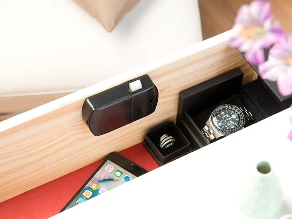 VisorTech Aufschraubschloss Möbel:2er-Set Schubladen- & Schranktüren-Schlösser Mit Bluetooth Und App 4