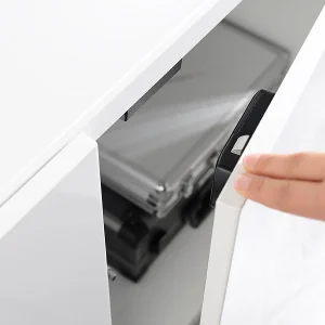 VisorTech Aufschraubschloss Möbel:2er-Set Schubladen- & Schranktüren-Schlösser Mit Bluetooth Und App 24