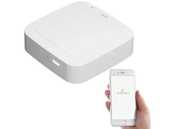 Luminea Home Control Automatisierungsmodul:Taster Für Smarthome-Schalt-Set RC-250.bt Für Elesion-Geräte 1