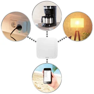 Luminea Home Control Automatisierungsmodul:Taster Für Smarthome-Schalt-Set RC-250.bt Für Elesion-Geräte 13