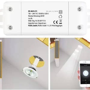 Luminea Home Control WiFi Dimmer:WLAN-Schalter Mit Dimmer-Funktion, Für Siri, Alexa & Google Assistant 10