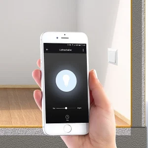 Luminea Home Control Funk Dimmer:4er-Set WLAN-Unterputz-Lichtschalter Und -Dimmer, Mit App 15