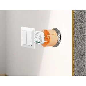 Luminea Home Control Dimmer-Schalter LED:4er-Set WLAN-Unterputz-2-Kanal-Lichtschalter & -Dimmer, App 13