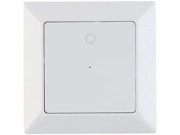 Luminea Home Control WiFi-Lichtschalter Alexa:Lichttaster Mit WLAN, App, Kompat. Zu Siri, Versandrückläufer 6