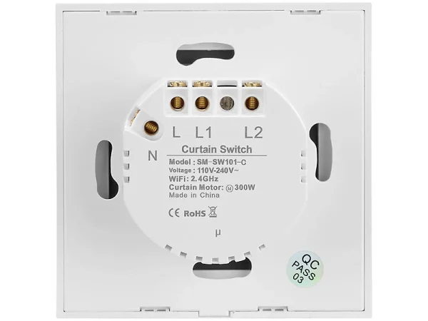 Luminea Home Control Rolladenschalter Touch:4er-Set Rollladen-Touch-Unterputz-Steuerung, App & Sprachsteuerung 9
