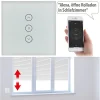 Luminea Home Control Rolladenschalter:Rollladen-Touch-Unterputz-Steuerung Mit WLAN, App Und Sprachsteuerung 47