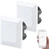 Luminea Home Control Elesion Schalter:2er-Set WLAN-Lichttaster, App, Komp. Zu Siri, Alexa & Google Assistant 26