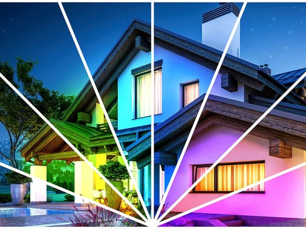 Luminea Home Control RGB-Strahler Außen:Outdoor-Fluter Mit RGB-CCT-LEDs, Bluetooth & App, Versandrückläufer 4