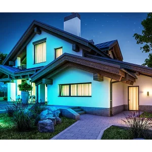 Luminea Home Control RGB-Strahler Außen:Outdoor-Fluter Mit RGB-CCT-LEDs, Bluetooth & App, Versandrückläufer 19