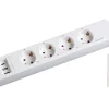 Revolt Funksteckdose:4-fach-Funk-Steckdosenleiste, 3 Steckdosen Einzeln Schaltbar, 3.680 W 40