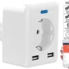 Luminea Home Control Steckdose Elesion:WLAN-Steckdose, 2 USB-Ports, App, Für Alexa, Google Assistant, Siri 32