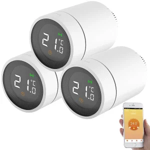 Revolt ZigBee Thermostat:3er-Set Smarte Heizkörperthermostate Mit App- Und Sprachsteuerung 10