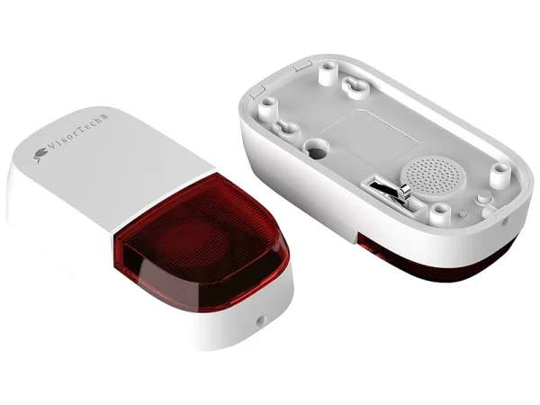 VisorTech PIR Bewegungsmelder:WLAN-Outdoor-Sirene Für ELESION,Akku, WLAN, 95 DB, PIR-Sensor, IP54 6