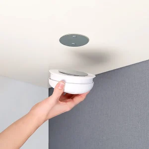 VisorTech Magnet Befestigung:Magnet-Befestigungssystem Für Rauchwarnmelder, Ø 70 Mm, 8er-Set 12