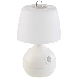 Lunartec Nachttischlampe Kabellos:2er-Set LED-Tischlampe, PIR- & Licht-Sensor, Warm- & Tageslichtweiß 26