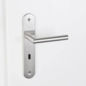 AGT Türklinken:Modernes Edelstahl-Türbeschlag-Set Für 3 Zimmertüren & 1 Bad-/WC-Tür 27