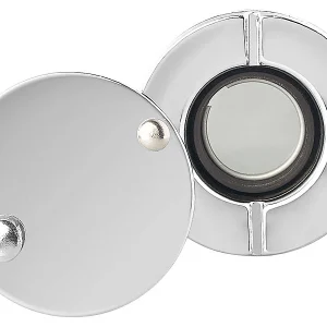 PEARL Tür-Spione:Türspion Mit Sichtschutz, 160°, 36-60 Mm, Ø 14 Mm, Edelstahl Verchromt 24