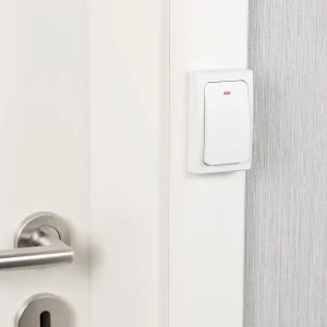 CASAcontrol Haustürklingel Ton:Batterielose Funk-Türklingel Mit Steckdosen-Empfänger, 36 Töne, IP44 24