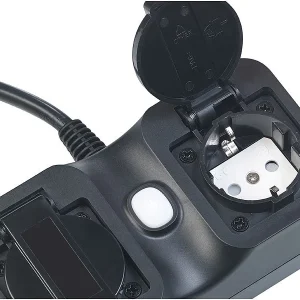 Luminea Home Control Alexa Steckdosen Aussen:2er-Set 2-fach-WLAN-Outdoor-Steckdose, App, Sprachsteuerung, 16A, IP44 23