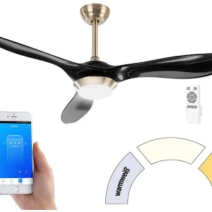 Sichler Deckenventilator WiFi:2in1-WLAN-Deckenventilator & LED-Lampe, Versandrückläufer 18