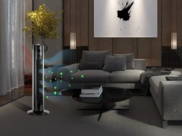 Sichler Turm-Lüfter-Ventilator:Turmventilator, Ionisator, WLAN & App, Siri, Versandrückläufer 7