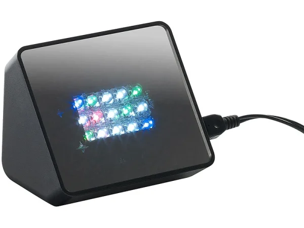VisorTech Fernsehlicht:Premium-TV-Simulator Zur Einbrecher-Abschreckung Mit 15 LEDs Und Sound 1
