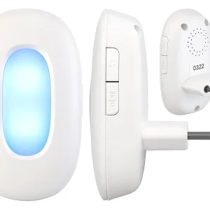 CASAcontrol Lichtklingel:Steckdosen-Funk-Klingel Mit Optischem Signal, 15 Melodien, 50 M, IP54 22