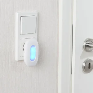CASAcontrol Lichtklingel Funk:Steckdosen-Funk-Klingel Mit Optischem Signal & Zweitem Empfänger, IP54 30