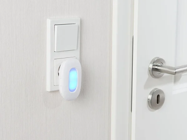 CASAcontrol Lichtklingel Funk:Steckdosen-Funk-Klingel Mit Optischem Signal & Zweitem Empfänger, IP54 8