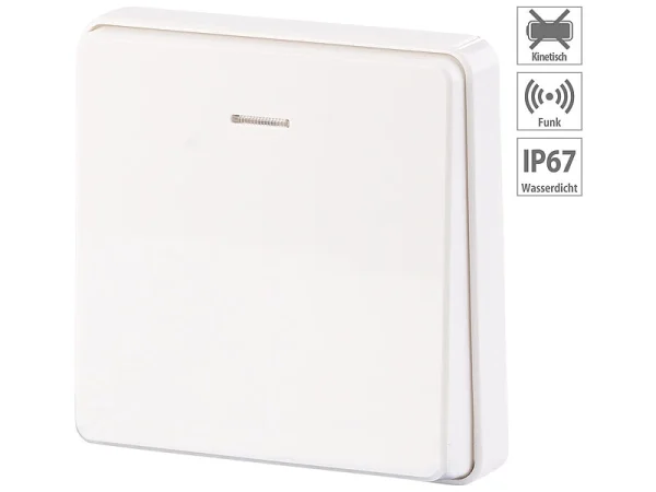 CASAcontrol Funktaster Mit Empfänger:Kinetischer Funk-Taster (groß) Für Empfänger-Serie KFS-150, IP67 1