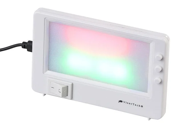 VisorTech Fernsehsimulator:TV-Simulator Zur Einbrecher-Abschreckung, USB-Betrieb, 28 LEDs, 1,5 W 4