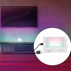 VisorTech Fernsehsimulator:TV-Simulator Zur Einbrecher-Abschreckung, USB-Betrieb, 28 LEDs, 1,5 W 19