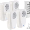 Revolt Steckdose Fernbedienung:4er-Set Funksteckdosen Mit Fernbedienung, Bis 16 A, 3.680 Watt 46