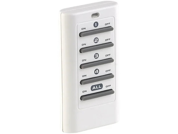 Revolt Steckdose Funk:2er-Set Funksteckdosen Mit Fernbedienung, Bis 16 A, 3.680 Watt 5