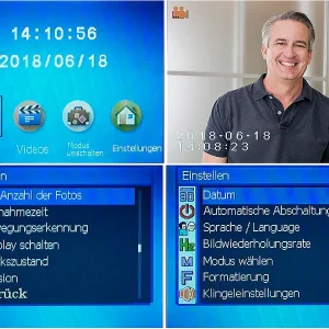 Somikon Digitale Türspion-Kamera Mit 8,9-cm-Display, PIR, Aufnahme, Nachtsicht 21