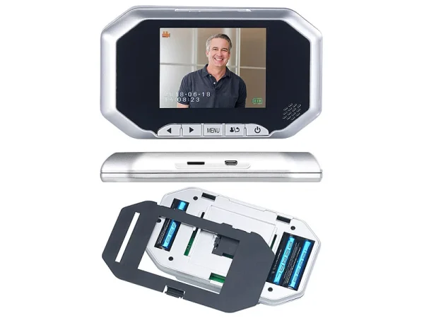 Somikon Digitale Türspion-Kamera Mit 8,9-cm-Display, PIR, Aufnahme, Nachtsicht 5