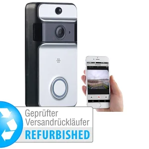 Somikon Klingel Kamera:WLAN-Video-Türklingel Mit App, PIR-Sensor (Versandrückläufer) 14