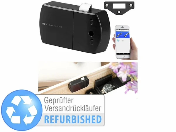 VisorTech Einbauschloss:Automatisches Schubladen- & Schranktüren-Schloss Versandrückläufer 1