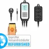 Revolt Universalthermostat:WLAN-Steckdosen-Thermostat Für 2 Geräte, Sensor, App,Versandrückläufer 16