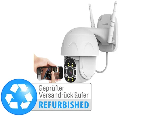 7links WLAN-IP-Kamera Mit Full HD, PT, Nachtsicht, Versandrückläufer 1