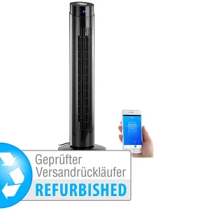 Sichler Turm-Lüfter-Ventilator:Turmventilator, Ionisator, WLAN & App, Siri, Versandrückläufer 13