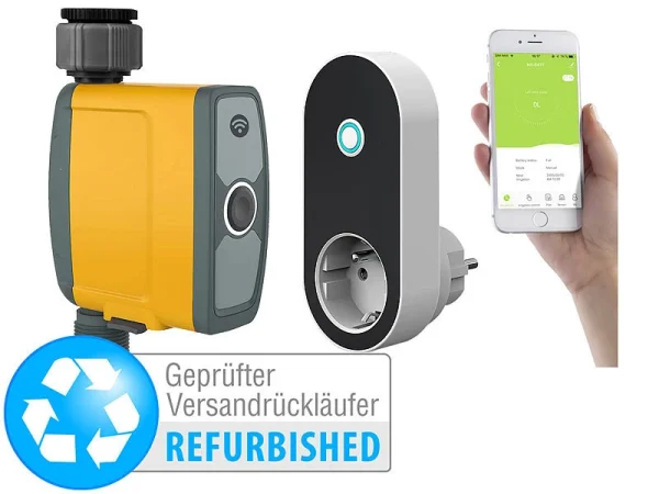 Royal Gardineer Bewässerungs-Ventile:WLAN-Bewässerungscomputer Mit App-Steuerung Versandrückläufer 1