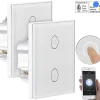 Luminea Home Control Touch Lichtschalter:2er-Set Touch-Doppel-Lichttaster, Komp. Zu Alexa & Google Assistant 19