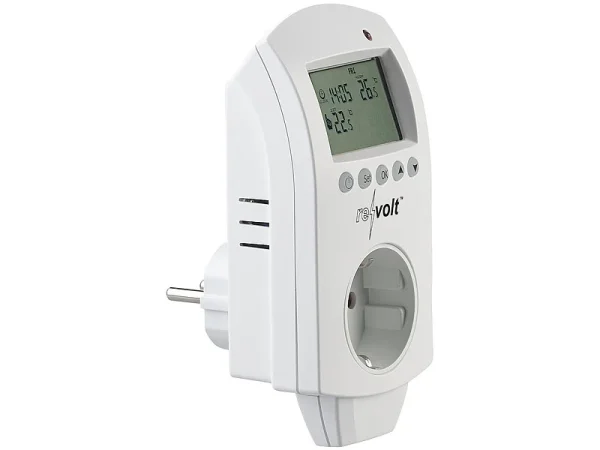 Revolt Frostwächter Steckdose:Digitales Steckdosen-Thermostat Für Heiz- & Klimageräte, 3.680 Watt 1