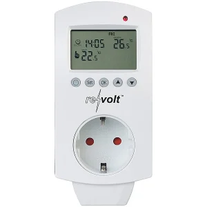 Revolt Frostwächter Steckdose:Digitales Steckdosen-Thermostat Für Heiz- & Klimageräte, 3.680 Watt 14