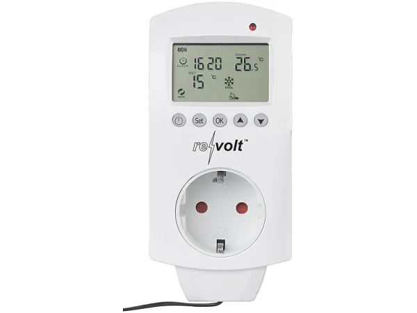 Revolt Thermostat-Stecker:Digitales Steckdosen-Thermostat Versandrückläufer 6
