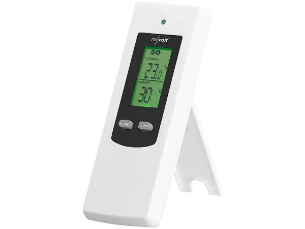 Revolt Thermostat Funk:Steckdosen-Thermostat Mit Mobiler Steuereinheit Für Heiz- & Klimagerät 6