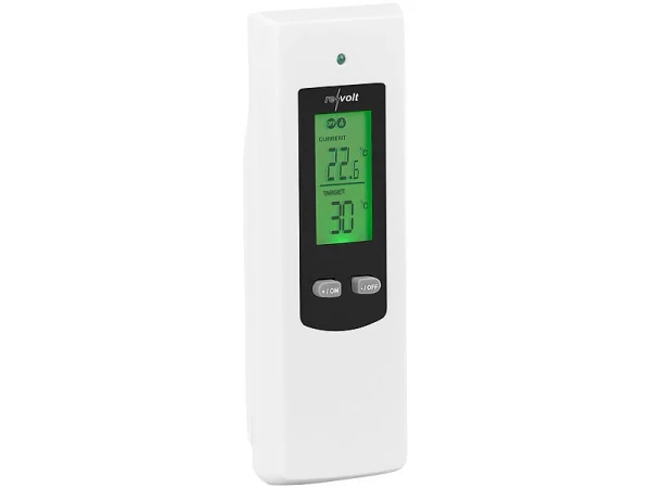 Revolt Thermostat Funk:Steckdosen-Thermostat Mit Mobiler Steuereinheit Für Heiz- & Klimagerät 7