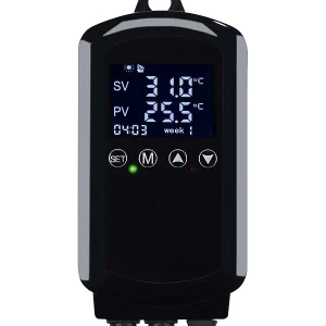 Revolt Temperatur Schalter:Digitaler Temperaturregler Für 2 Heiz- & Klimageräte, Display, 3.680 W 15